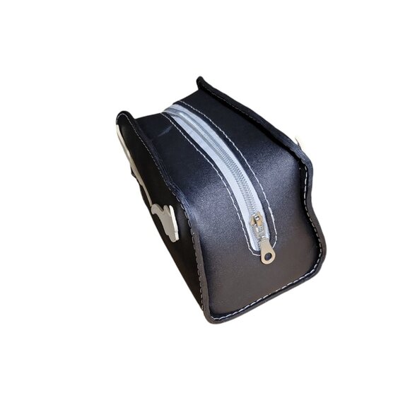 Handcrafted Women's Genuine Leather Cosmetics Bag - Picture 3 of 4